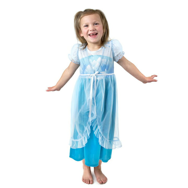 楽天市場 なりきりプリンセス ナイトドレス パジャマ ふんわりガウンセット アイスプリンセス Hls Du ネグリジェ プリンセス なりきり ワンピース キッズ 子供 キャラクター ドレス 幼稚園 保育園 おでかけ 女の子 リボン ルームウェア ナイトウェア おうち時間