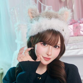 ハロウィン コスプレ スタッズウルフキャップ おおかみ かわいい かぶりもの 仮装グッズ【かわいい 動物 被り物 面白い 着ぐるみ ぬいぐるみ 映え コスプレ】【 最強翌日配送 】