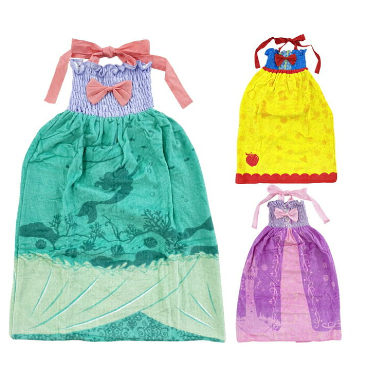 楽天市場 ディズニープリンセス ラップタオル キッズ バス ドレス 園グッズ プール お風呂 かわいい ラプンツェル アリエル 白雪姫 リトルマーメイド タオル バスタオル プールグッズ お姫様 コスプレ 子ども キッズ 女の子 ドレス プリンセス リトル