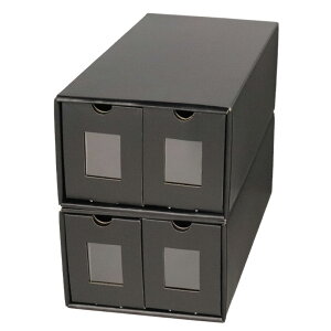 【レビューでポケカcam2509】2列ストレージボックス 窓あり 窓なし 引き出しクリア ディスプレイ ストレージボックス カードストレージ トレカ 収納 大容量 安価ストレージ 軽量BOX 収納BOX 収