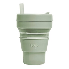 送料無料 ストージョ stojo ビギージェリー BIGGEIE Jelly 470ml ストロー付き 【 470 半透明 折りたたみ 携帯 マイカップ タンブラー マグ おしゃれ ふた付き トール ショート カフェ コーヒー コンパクト アウトドア キャンプ ピクニック オフィス 車 エコ ポイント10倍】