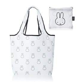 メール便送料無料 Dick Bruna Miffy ミッフィー 折りたたみエコバッグ 【 バッグ 鞄 トートバッグ エコバッグ 折りたたみ ディックブルーナ ミッフィー マチ広 折りたたみ うさぎ キャラクター おしゃれ 旅行 総柄 ギフト プレゼント】バレンタイン