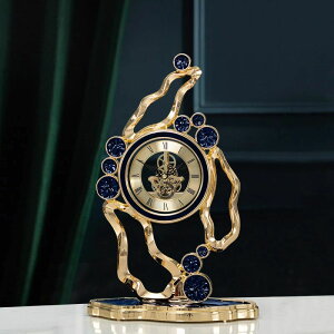 機械式ギア時計デスク時計エナメル色の卓上時計ヨーロッパ風リビングルームデスクトップ装飾家庭用個性的な装飾時計