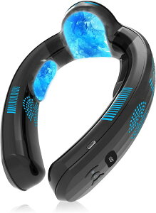 ネッククーラー 首掛け扇風機【2025年新型上下出風・超長冷感プレート】ネックファン 冷却プレート 3段階風量調整 3段階冷却 超強上下送風 7000mAh大容量 最大24時間連続使用 扇風機 首掛け 静