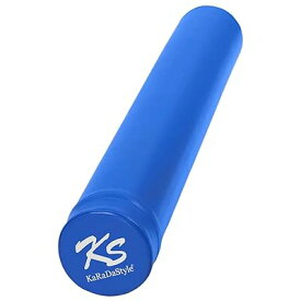 KaRaDaStyle ヨガポール ストレッチ用ポール 98cm 肩甲骨 ローラー 筋肉ほぐし 筋膜リリース エクササイズ フォーム ローラー ロング (ブルー)