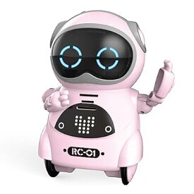 ユーキャンロボット(Youcan Robot) ポケットロボット Pocket Robot ミニサイズ コミュニケーション ダンス 歌 スマートロボット (ピンク)