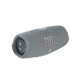 JBL CHARGE5 Bluetoothスピーカー 2ウェイ・スピーカー構成/USB C充電/IP67防塵防水/パッシブラジエーター搭載/ポータブル/2021年モデル グレー JBLCHARGE5GRY