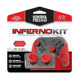 KontrolFreek Inferno for Nintendo Switch Pro | パフォーマンスサムスティックとパフォーマンスグリップ | Inferno red