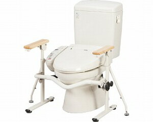 式トイレ用ベストサポート手すり / 627-020 ひじ掛け固定