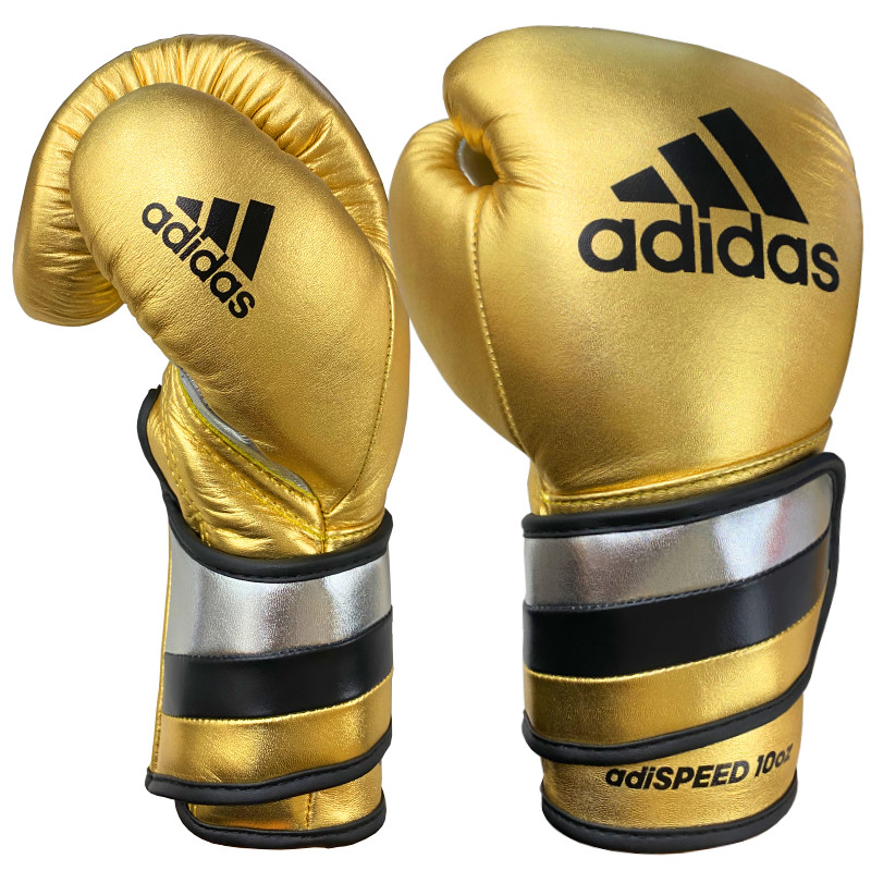 デウス エクスマキナ adidas adidas/アディダス アディスピードPROメタリック ボクシンググローブ１０オンス ゴールド 通販 