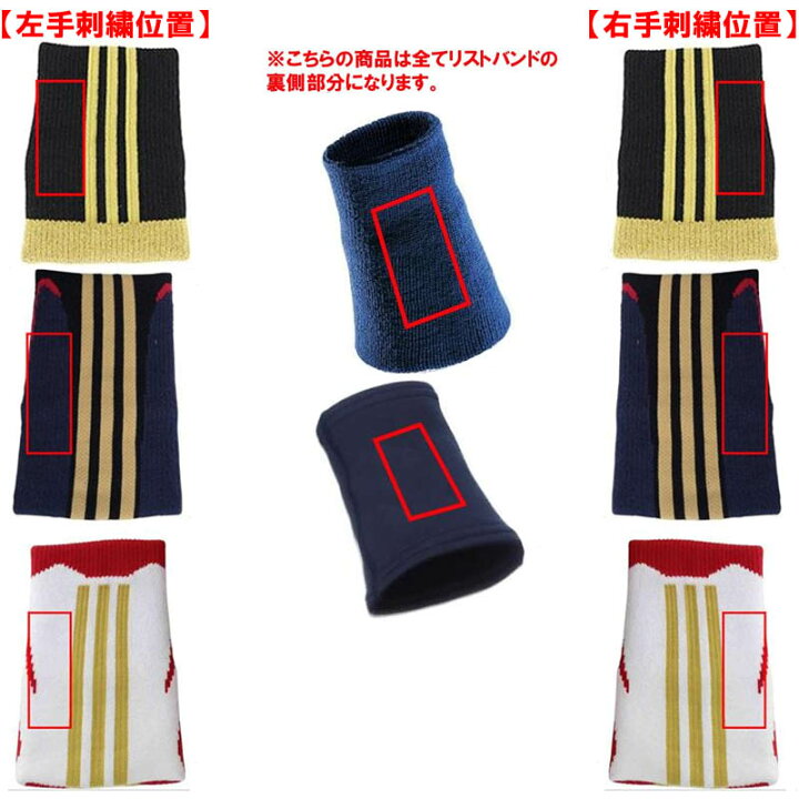 楽天市場 リストバンド裏側に縦のネーム刺繍が入ります 刺繍を入れるリストバンドとご一緒にご注文ください Ristband Sisyu02 ライナースポーツ