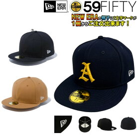 1文字1色刺繍マーク付き キャップ野球用帽子 NEWERA ニューエラ オリジナル Original Basic 59Fifty NEWERA-CAP01