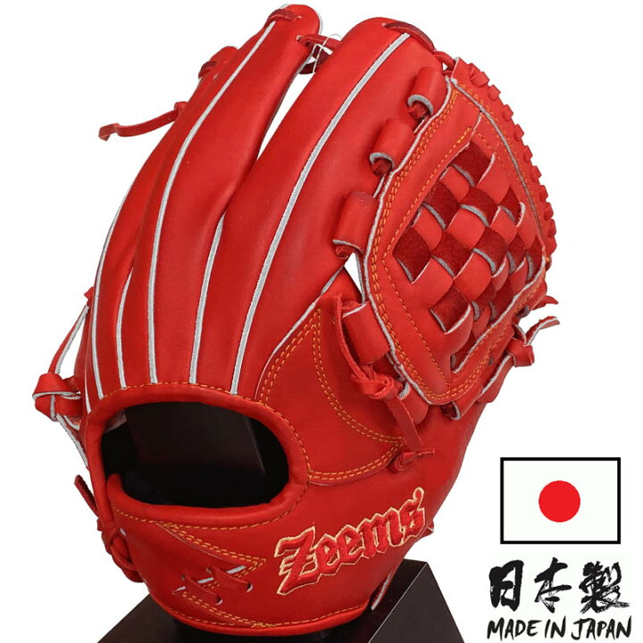 未使用ジームス 野球 軟式グラブ 内野手用(大) 右投げ用 Zeems 軟式 