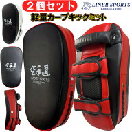 両手2個セット 空手道 キックミット 1年保証 ライナースポーツオリジナル 空手 子供から初心者向け 両手…