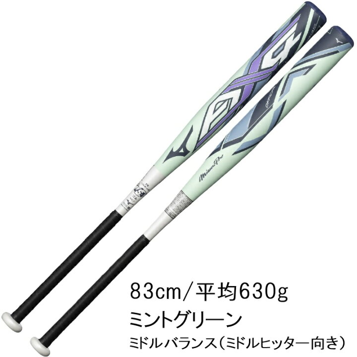 楽天市場】ミズノプロ ソフトボール バット AX4 3号 ゴムボール用 