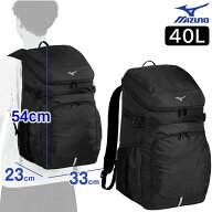 2026年新モデル ミズノ 空手 柔道 チームバックパック/リュックサック40-5 L33×W23×H54 33JDD10209