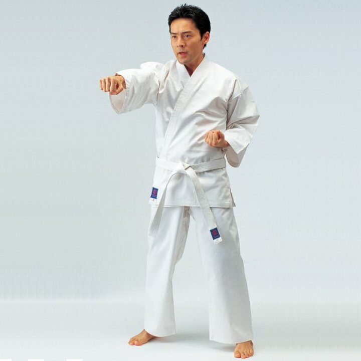 楽天市場 九櫻 九桜 空手着 空手衣 R9 晒太綾 初級者向け空手衣 上下白帯セット S1 S2号 R9s ライナースポーツ