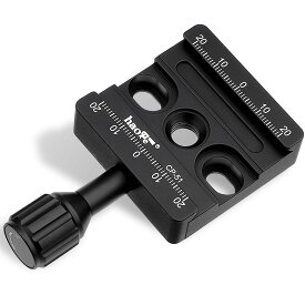 50mm クイックリリースクランプ ロングアーム付 カメラ三脚一脚ボールヘッド用 プレート 標準互換