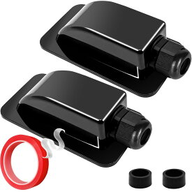 防水ソーラーケーブルエントリーグランド ダブルケーブルエントリーグランド すべてのケーブルタイプに対応3mm から 12mm キャンピングカー バン RV トレーラーの屋根 ボート キャビンの