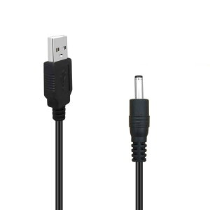 USB - DC 3.5mm�P�[�u�� 1m 3.3�t�B�[�g 5V DC�d���R�[�h USB�I�X - DC 3.5mm x 1.35mm �I�X �o�����W���b�N�v���O�A�_�v�^�[�R�l�N�^�[ �[�d�P�[�u��
