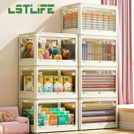 【3個セット】収納ボックス 収納ケース 折畳み キャスター付き 5面開閉 大容量 押入れ収納 組立簡単 積み重ね 衣装収納ボックス フタ付き コンテナ ボックス コンパクト 透明収納ケース 収納コンテナ 小物 衣類 布団