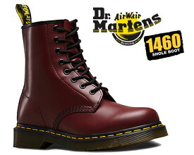 [ ポイントUP & お得な割引クーポン!! ] 【送料無料 ドクターマーチン 8ホール ブーツ】【R11822600】Dr.Martens 1460 8HOLE BOOT SMOOTH CHERRY RED チェリーレッド レースアップ