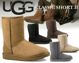 お得な割引クーポン発行中!!【送料無料 アグ ブーツ レディース UGG ムートンブーツ クラシック ショート】UGG WOMEN'S CLASSIC SHORT II ムートン【6COLOR ブラック グレー チェスナット チョコレート】