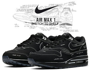 お得な割引クーポン発行中!!【あす楽 対応!!】【送料無料 ナイキ エアマックス 1】NIKE AIR MAX 1 SKETCH TO SHELF black/black-white cj4286-001 スニーカー ティンカー・ハットフィールド TINKER HATFIELD