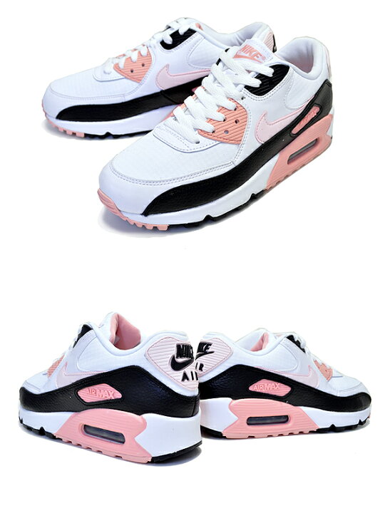 楽天市場 お得な割引クーポン発行中 あす楽 対応 送料無料 ナイキ ウィメンズ エアマックス 90 Nike Wmns Air Max 90 White Light Soft Pink Black 143 レディース スニーカー Am90 ホワイト ピンク ｌｔｄ ｏｎｌｉｎｅ