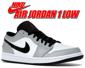 お得な割引クーポン発行中!!【あす楽 対応!!】【送料無料 ナイキ エアジョーダン 1 ロー】NIKE AIR JORDAN 1 LOW lt smoke grey/gym red-white 553558-030 ライトスモーク グレー ホワイト レッド スニーカー AJ1 ロー