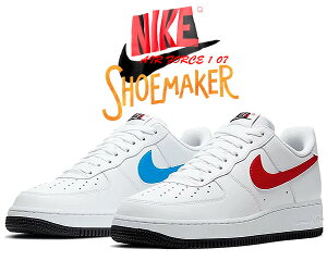 お得な割引クーポン発行中!!【あす楽 対応!!】【送料無料 ナイキ エア フォース 1 07】NIKE AIR FORCE 1 07 SHOEMAKER PACK white/university red ct2816-100 スニーカー ホワイト レッド ブルー シューメーカーパック VD21