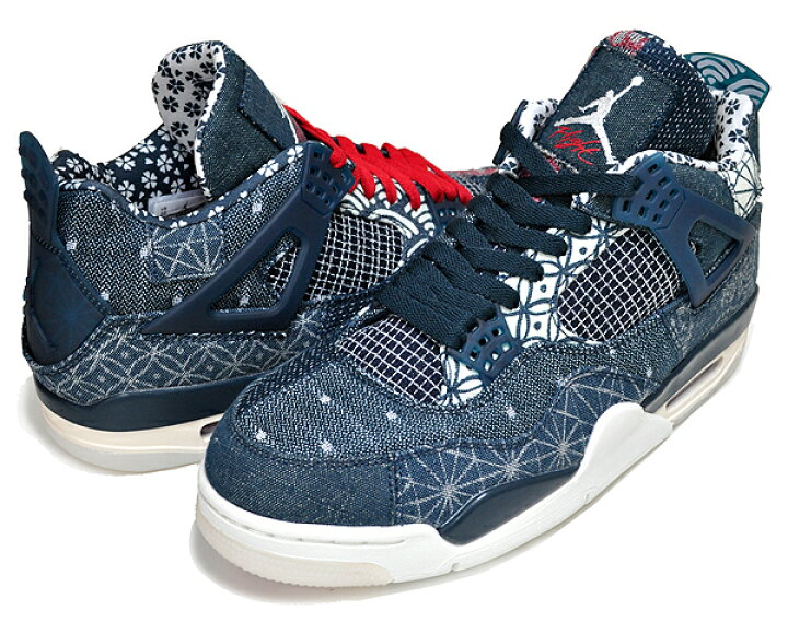 楽天市場 お得な割引クーポン発行中 あす楽 対応 送料無料 ナイキ エアジョーダン 4 レトロ Se サシコ Nike Air Jordan 4 Retro Se Sashiko Deep Ocean Fire Red Sail Cw08 400 刺し子 和柄 スニーカー Ajiv ジョーダン ｌｔｄ ｏｎｌｉｎｅ