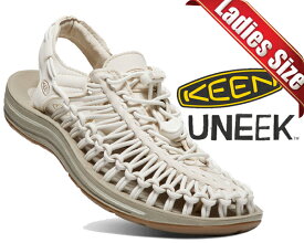 お得な割引クーポン発行中!!【あす楽 対応!!】【送料無料 キーン ユニーク ウィメンズ】KEEN UNEEK WHITE CAP/CORNSTALK 1018698 レディース サンダル 防滑 アウトドア ホワイト