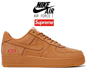 [ ポイントUP & 最大2000円OFFクーポン ] 【送料無料 ナイキ エアフォース 1 シュプリーム】NIKE AIR FORCE 1 LOW SP SUPREME flax/flax-gum light brown dn1555-200 スニーカー フラックス ウィート AF1