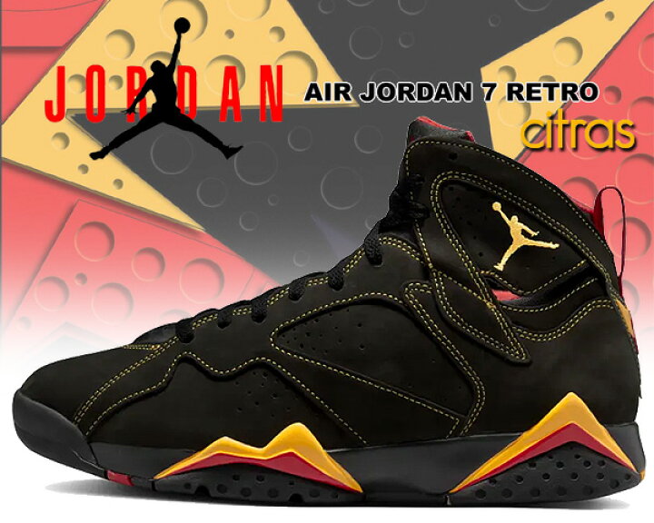 楽天市場 お得な割引クーポン発行中 あす楽 対応 送料無料 ナイキ エアジョーダン 7 レトロ Nike Air Jordan 7 Retro Black Citrus Varsity Red Cu9307 081 ブラック シトラス バーシティレッド 22 Ajvii ｌｔｄ ｏｎｌｉｎｅ