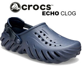 お得な割引クーポン発行中!!【あす楽 対応!!】【クロックス エコー クロッグ】crocs ECHO CLOG STORM 207937-4ea ストーム サンダル ミュール クロスライト ターボ ヒールストラップ ネイビー