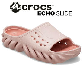 お得な割引クーポン発行中!!【あす楽 対応!!】【送料無料 クロックス エコー スライド】crocs ECHO SLIDE PINK CLAY 208170-6ty ピンク クレイ サンダル クロスライト シャワー パウダー