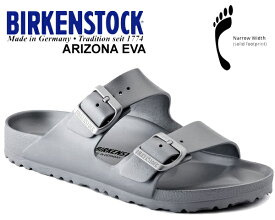 お得な割引クーポン発行中!!【あす楽 対応!!】【ビルケンシュトック アリゾナ EVA ナロー】BIRKENSTOCK ARIZONA EVA (NARROW FIT) SILVER 1003491 シルバー ナローフィット レディース ウォッシャブル サンダル 軽量