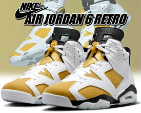 お得な割引クーポン発行中!!【送料無料 ナイキ エアジョーダン 6 レトロ】NIKE AIR JORDAN 6 RETRO white/yellow ochre-black ct8529-170 イエローオークル スニーカー AJVI