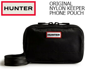 お得な割引クーポン発行中!!【ハンター ナイロン キーパー フォン ポーチ】HUNTER ORIGINAL NYLON KEEPER PHONE POUCH BLACK ubp1170acd-blk ブラック バッグインバッグ ポシェット クロスボディ