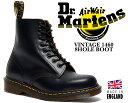 お得な割引クーポン発行中!!【送料無料 ドクターマーチン ヴィンテージ 1460 8 ホール ブーツ MIE】Dr.Martens VINTAGE 1460 8HOLE BOOT MADE IN ENGLAND BLACK 12308001 ブラック 8HOLE メイドインイングランド UK QUILONレザー