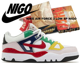 [最短即日発送!! & お得なクーポン!!] 【送料無料 ナイキ エアフォース 3 ロー 二ゴー】NIKE AIR FORCE 3 LOW SP NIGO white/university red fq7012-100 スニーカー AFIII ホワイト マルチ コラボ