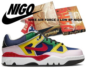 [ ポイントUP & 最大2000円OFFクーポン ]【送料無料 ナイキ エアフォース 3 ロー 二ゴー】NIKE AIR FORCE 3 LOW SP NIGO blue void/university red hq1458-400 スニーカー AFIII ネイビー マルチ コラボ