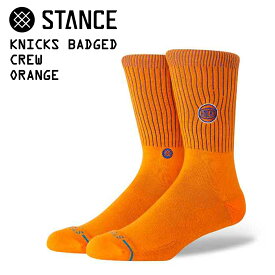 [ 15時までの注文で最短即日発送!! ] 【スタンス ニックス バッジド クルー オレンジ】STANCE KNICKS BADGED CREW ORANGE a556d25kbc-ora