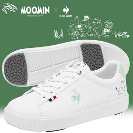 [ ポイント5倍&最大2000円OFFクーポン ] 【ルコックスポルティフ LCS シェル ムーミン ホワイト グリーン】le coq sportif LCS CHELLES BOUND MOOMIN WHITE/GREEN lu6ssn15lz-whgr