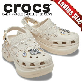 [ ポイントUP & 最大2000円OFFクーポン ] 【クロックス ベイ ピナクル エンベリッシュド クロッグ フラッペ】crocs BAE PINNACLE EMBELLISHED CLOG FRAPPE 213424-2mc