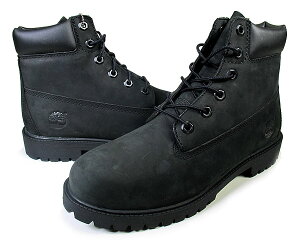 [ �|�C���gUP & �ő�2000�~OFF�N�[�|�� ] �y�e�B���o�[�����h ���f�B�[�X 6�C���`�u�[�c �u���b�N�zTIMBERLAND JUNIOR'S 6INCH BOOT black/black 12907