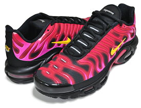 [最短即日発送!! & お得なクーポン!!] 【ナイキ エアマックス プラス × シュプリーム】NIKE AIR MAX PLUS TN / SUPREME "FIRE PINK" university red/varsity maize da1472-600 スニーカー コラボレーション BLACK
