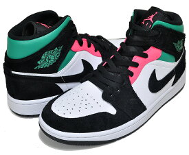 お得な割引クーポン発行中!!【あす楽 対応!!】【ナイキ エアジョーダン 1 ミッド SE】NIKE AIR JORDAN 1 MID SE white/hot punch-black 852542-116 スニーカー AJ1 ホワイト ブラック グリーン ホットパンチ