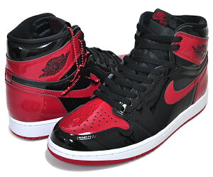 ȊN[|s!yiCL GAW[_ 1 g nC OGzNIKE AIR JORDAN 1 RETRO HI OG PATENT BRED black/white-varsity red 555088-063 Xj[J[ AJ1 peg ubh ubN bh